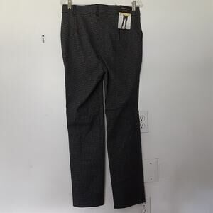Rafaella Womens Size 8 Pants Black White Check Stretch EUC